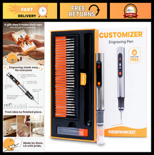 Cordless Engraving Pen - Portable Tool for Artists DIYers - Engrave 50 Surfac