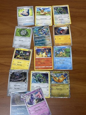 Pokemon TCG Promo Card Lot 14 Charizard Dragonite Eevee Rayquaza Holos Set