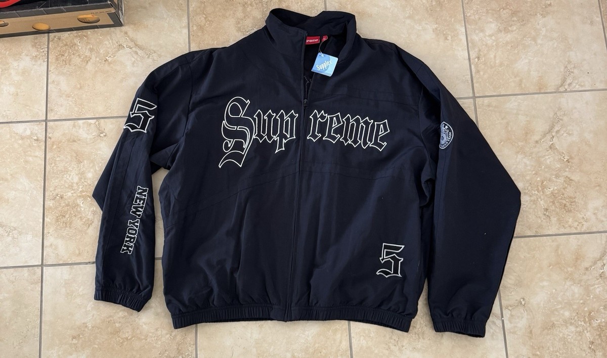 Supreme Old English Track Jacket – Black – Size Large (SS25) | eBay Supreme Old English Track Jacket – Black – Size Large (SS25) | eBay