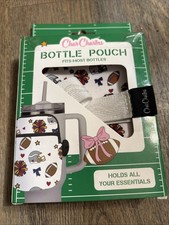 CharCharms Football Bottle Pouch w/Strap Fits Most Bottles NIP