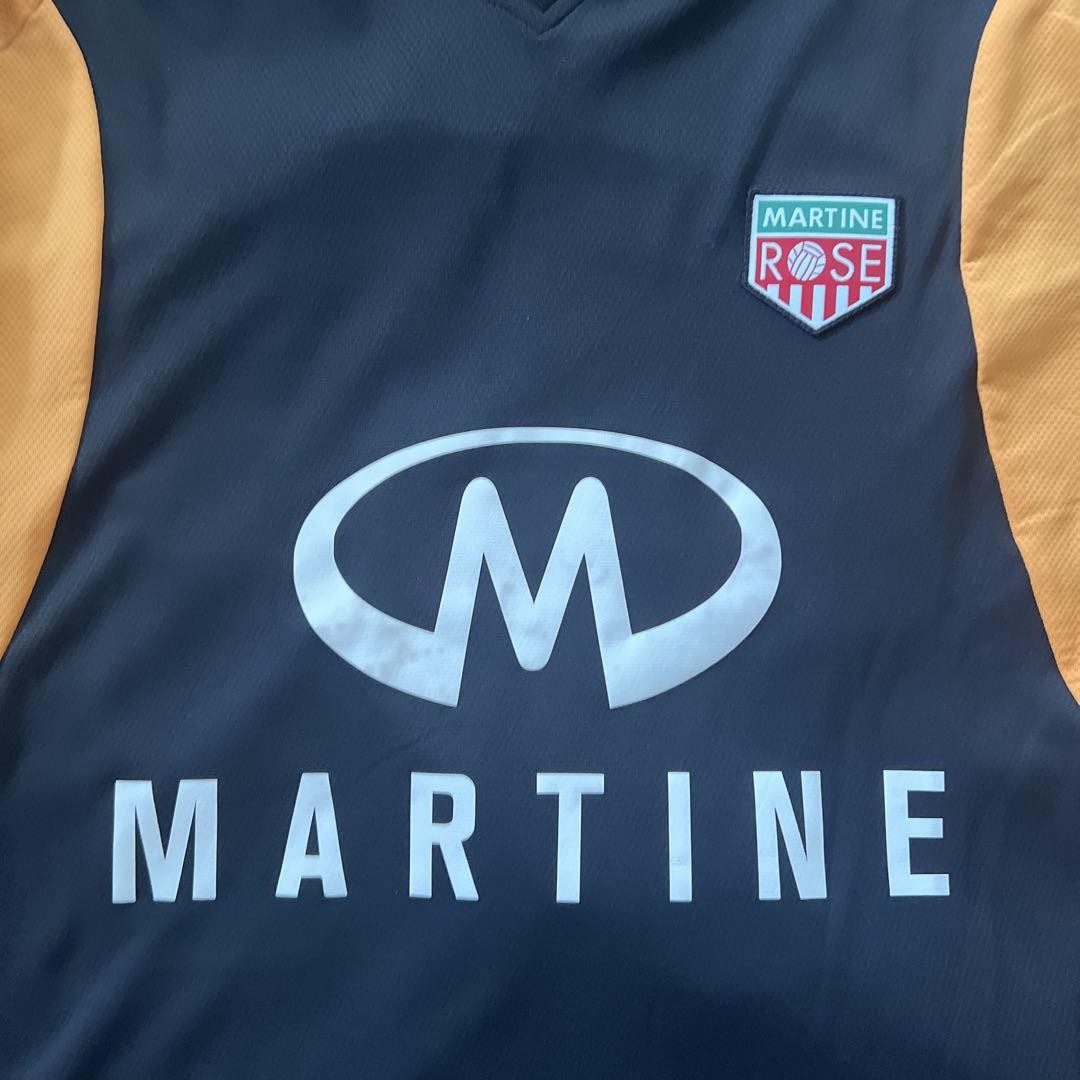 Martine Rose Football Jersey 21SS Long Sleeve Black Orange Size S