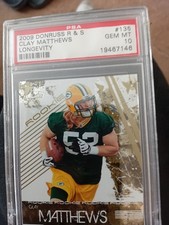 🔥CLAY MATTHEWS 2009 ROOKIES Longevity 33/999 GOLD #135 Wow Look Minty!🔥🔥✨️👌