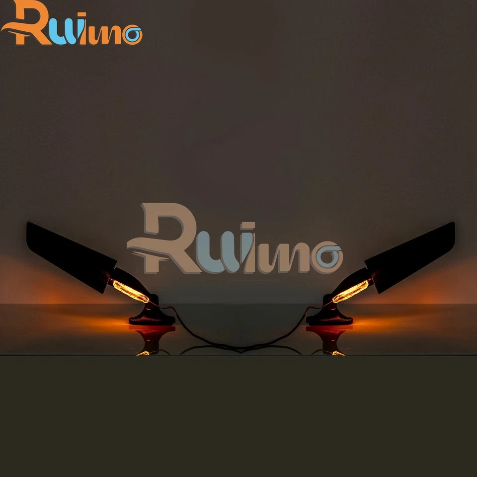 Para Aprilia RS660 RSV4 RS125 RS250 LED espelhos retrovisores giratórios asa de vento - Imagem 4 de 4