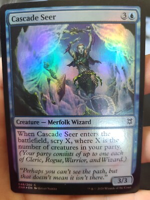 x1 Cascade Seer ZNR MTG 48/280 FOIL COMMON M/NM 1x | eBay