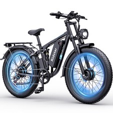 2000W 48V 23Ah Battery 26''Fat Tire Dual Motor Mountain E-Bike for Adult