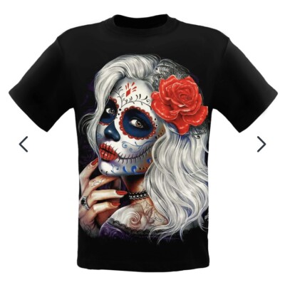 Damen mit Graffiti - 3D Rock Chang T-Shirt Hell im Dunkeln