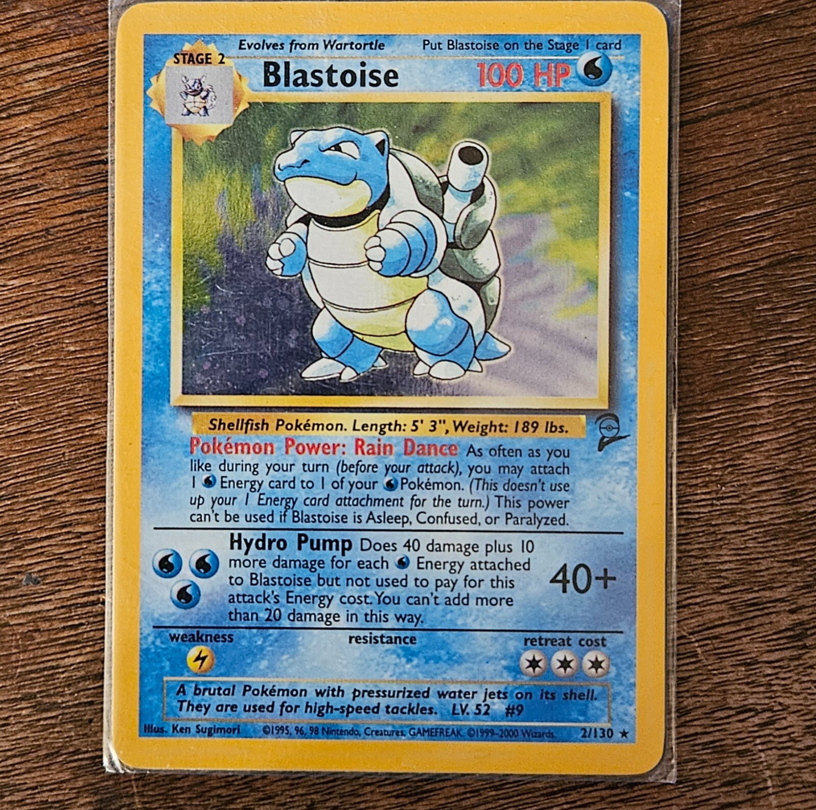 Blastoise 002/130 Base Set 2 Holo