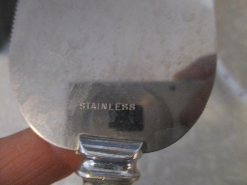 Sterling silver Cake server Cheese plate utensil flatware vintage - Picture 8 of 12