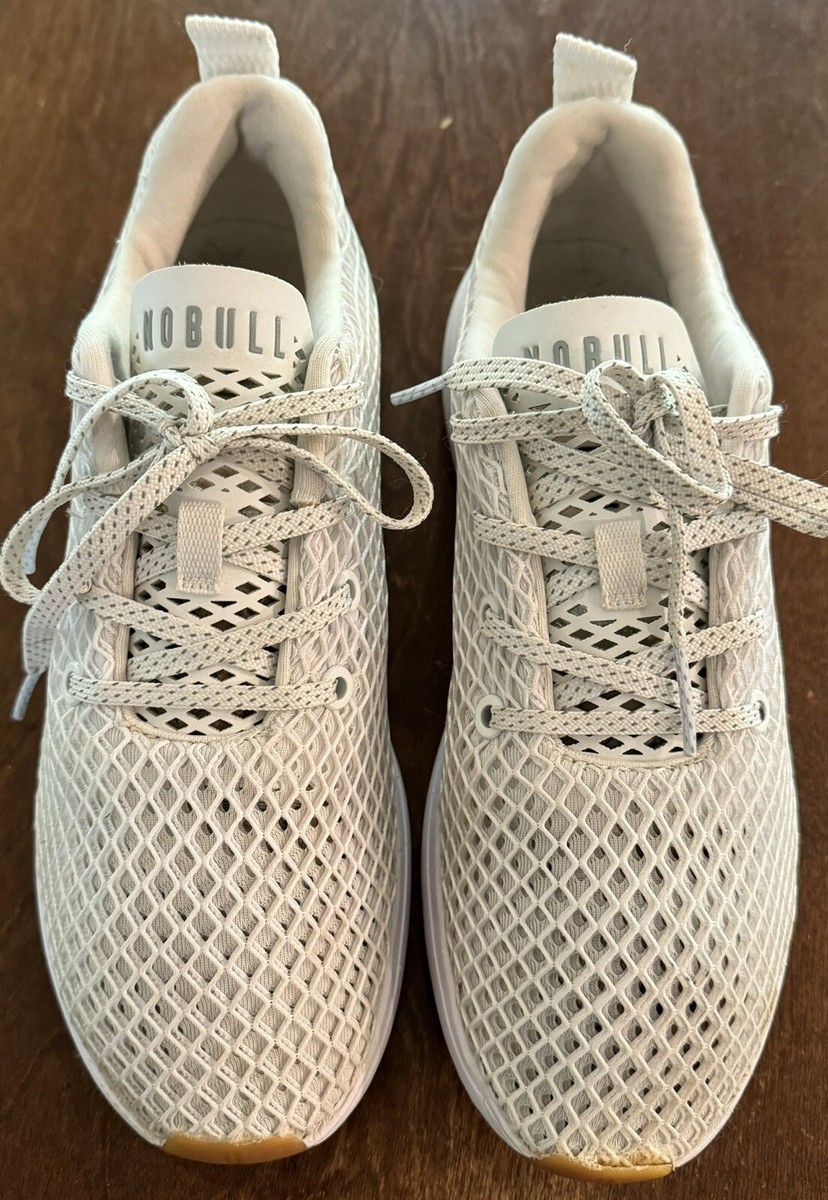 NOBULL Diamond Mesh FLEX Runner SNEAKERS in White UNISEX  display picture 3