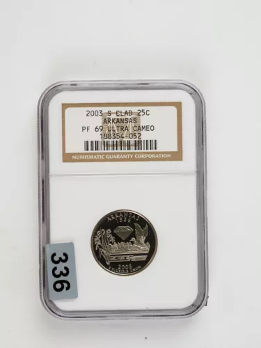 2003-S Arkansas State Quarter Clad Proof NGC PF69 Ultra Cameo 25c