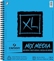 Canson Xl Series Mix Media Pad, 11x14 Side Wire, New, Free Shipping Canson Xl Series Mix Media Pad, 11x14 Side Wire, New, Free Shipping