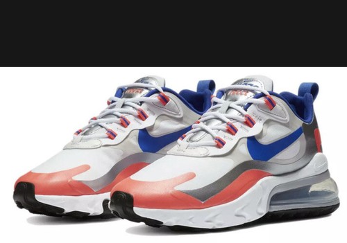 air max 270 react white and blue