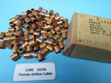 100 Pratt Whitney or Curtiss Wright Radial Aircraft Engine Ignition Ferrules NOS