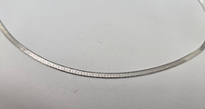 925 Sterling Silver Thin Plain Herringbone Chain Necklace Bracelet 2mm 7" to 30"