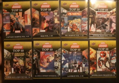 2016 Upper Deck Marvel Annual Top10 Issues Gold Parallel(Complete Set Gold)