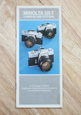 MINOLTA SR-T CAMERAS AND SYSTEMS BROCHURE/130662