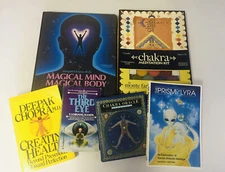 Meditation Oracle Cards CD Cassettes Chakra Deepak Chopra Book &More 6 Piece Set