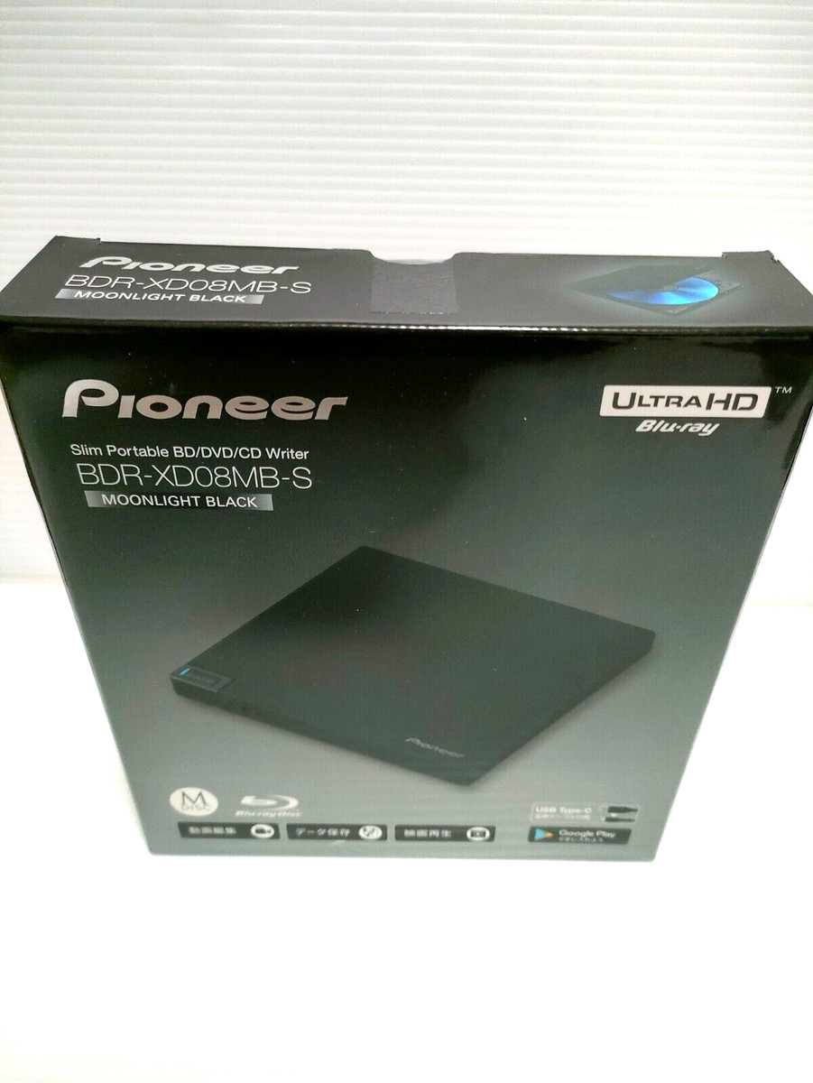 Pioneer BDR-XD08MB-S スリムポータブルライター Pioneer BDR-XD08MB-S スリムポータブルライター Amazon.co.jp