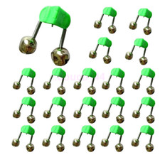 UP 100PCS Fishing Rod Alarm Bell, Dual Fishing Alarm Fishing Bells for Rods Clip