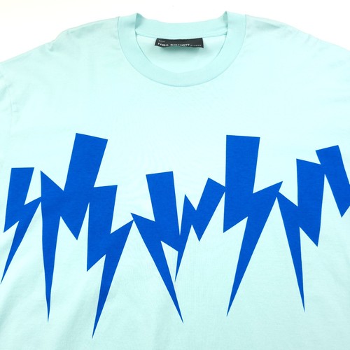 Neil Barrett, Neil Barrett Jumbled Bolts Slim Fit Dropped Shoulder Tee T-Shirt Mens Size 3XL