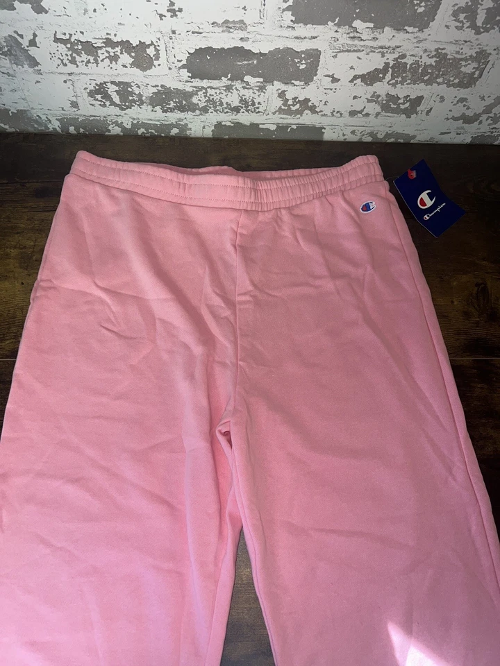 ¡NUEVO CON ETIQUETAS! Pantalones de chándal Champion rosa chispa con logotipo talla XL 16 - súper lindos Foto 4 de 4