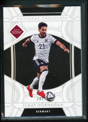 2022 ILKAY GUNDOGAN 24/99 PANINI NATIONAL TREASURES FIFA ROAD TO WORLD CUP