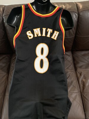 Champion Vintage Atlanta Hawks Steve Smith Jersey #8 Black Jersey