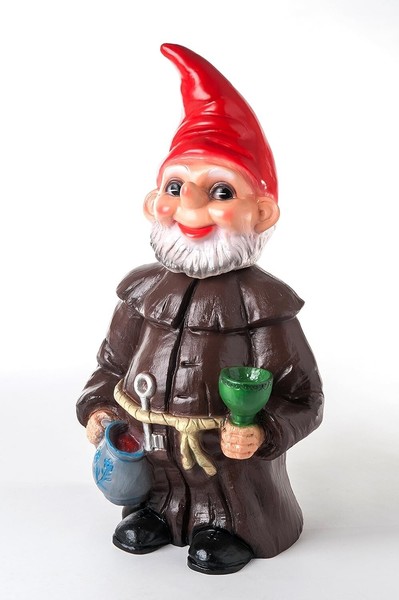Deko Figur Zwerg MöNch Groß Stehend H 70 Cm Gartenzwerg KlostermöNch Gartenfigur-image