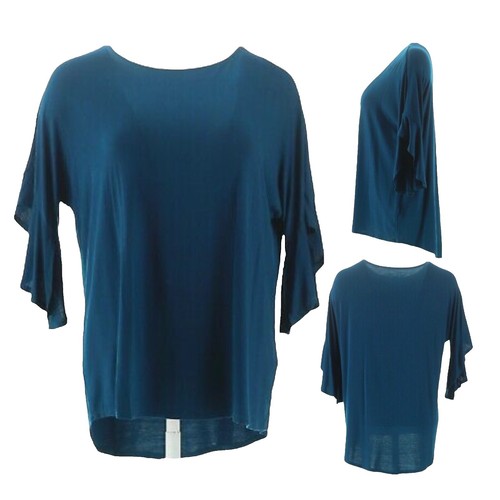 シャツ DG2 by Diane Gilman Women's Silk Crochet Lace Yoke Dolman Top