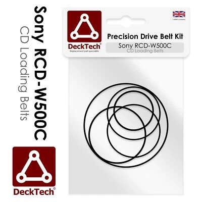 Cintas de carga de CD de repuesto DeckTech™ para Sony RCD-W500C RCDW500C RCD W500C