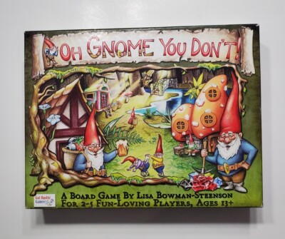 OH GNOME YOU DON'T BOARD GAME COMPLETE LISA BOWMAN-STEENSON GUT 1004