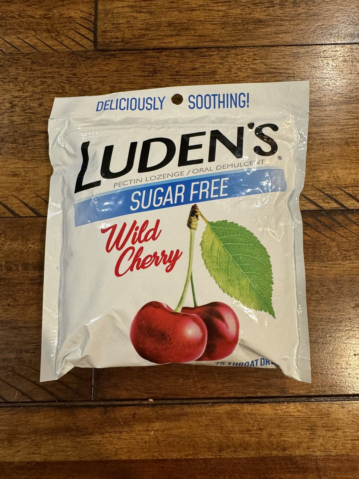 Luden's Sugar Free Wild Cherry Throat Drops, 75 Count for sale online