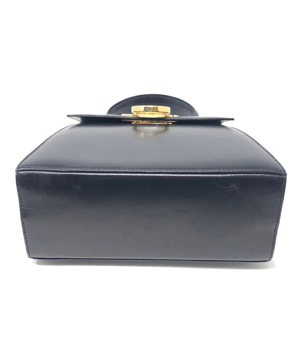 Salvatore Ferragamo Handbag 2Way Black Gancini 21 2193/40 Salvatore Ferragamo Handbag 2Way Black Gancini 21 2193/40