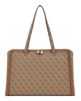 Guess Orlina Travel Tote Shopper Reisetasche Tasche Latte Logo / Brown Hellbraun
