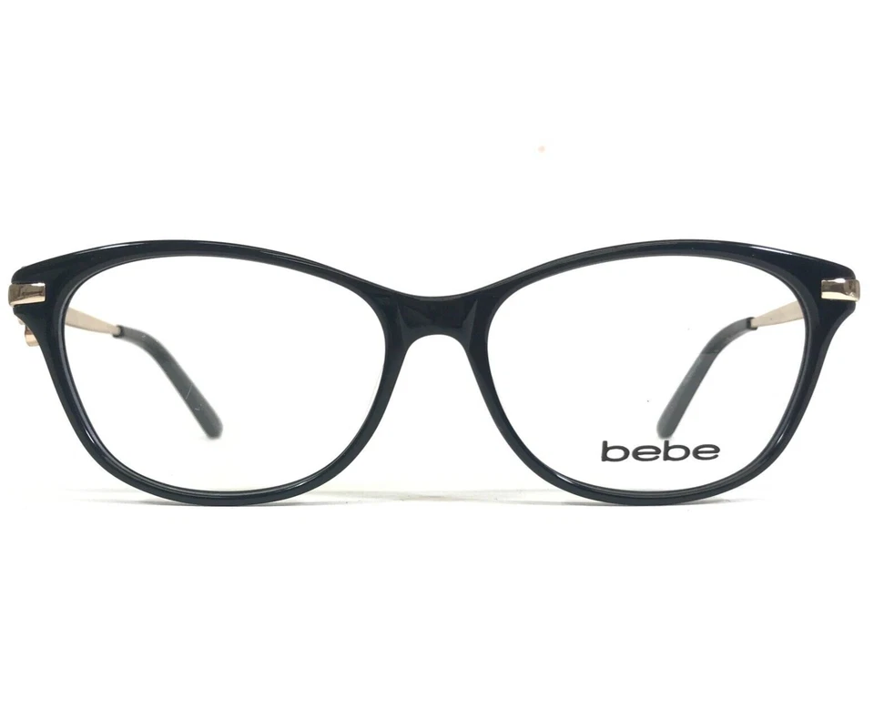 Armações de óculos Bebe BB5116 PREY THE LADY 001 JET ouro preto 53-15-135 - Imagem 2 de 4