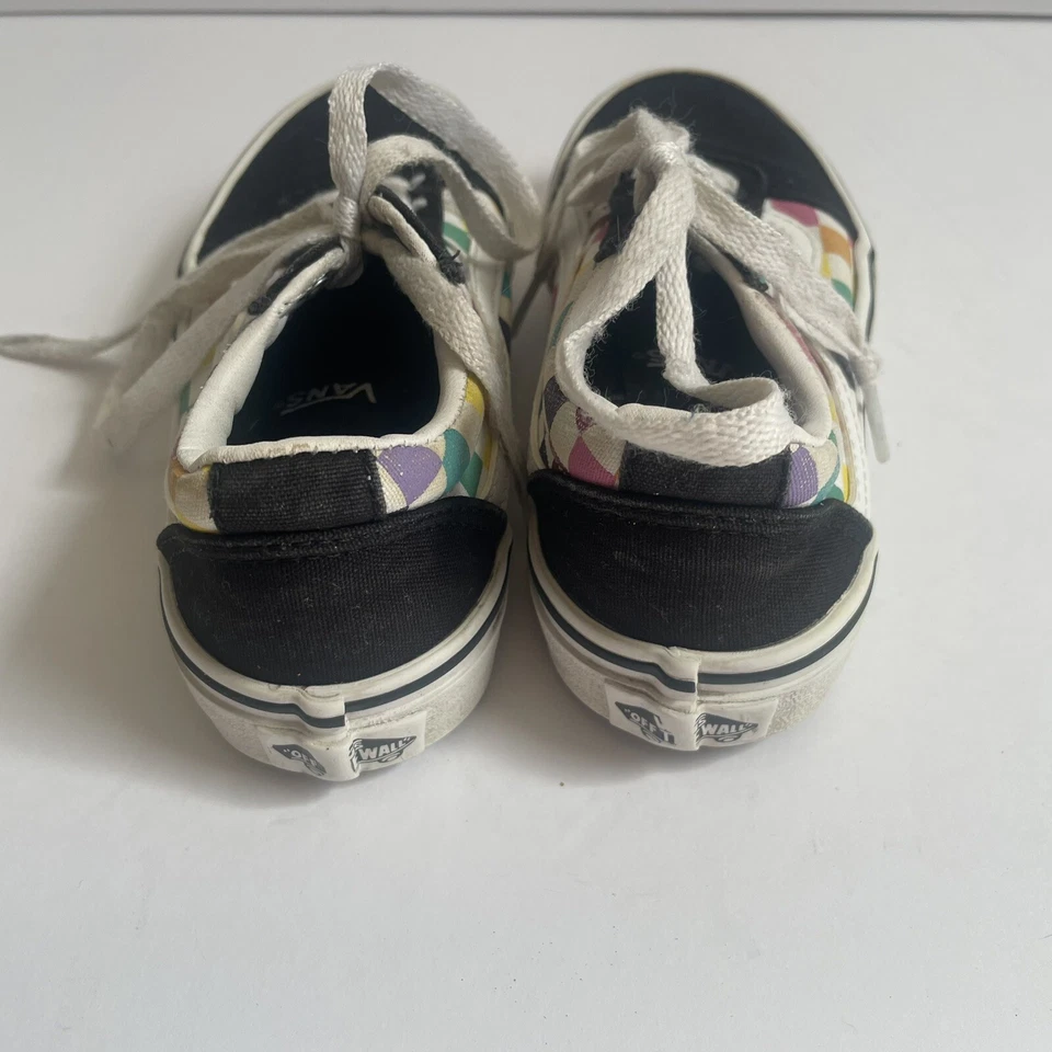 Vans Old Skool Rainbow Checkerboard Negro Multicolor Niños Pequeños Talla 12 Foto 4 de 4
