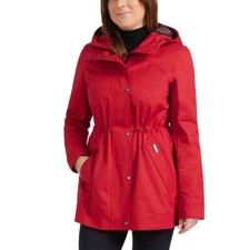 NEW HUNTER Women s Water Resistant Windbreaker Hooded Jacket Red, Choose Size