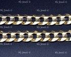 Real 14k Solid Yellow Gold Mens Curb Link Bracelet with LOBSTER 25.40gram #13390 — photo 5