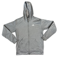 Adidas Climawarm Gray Zip Up Basic Jacket Size Medium