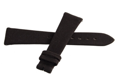 NEW Bertolucci Womens 18mm x 14mm Brown Fabric Watch Band