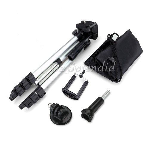Professional Camera Tripod Stand Mount Remote + Phone Holder for iPhone Samsung - Picture 13 of 14