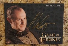 2019 Game of Thrones Inflexions Gold Mark Gatiss as Tycho Nestoris AutographCard