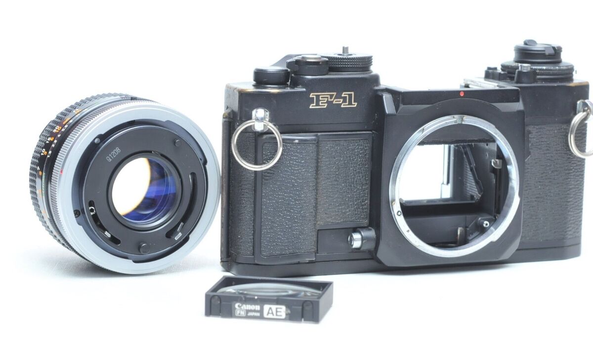 Canon F1N/F-1N 35mm SLR Film Camera Body W/FD 50mm F1.8 Lens Canon F1N/F-1N 35mm SLR Film Camera Body W/FD 50mm F1.8 Lens