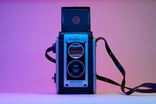 Vintage Kodak Duaflex II Camera with Kodet Lens-Untested Free Shipping