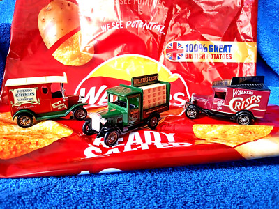 Walkers Chips - 3 x Lledo Vintage Vans
