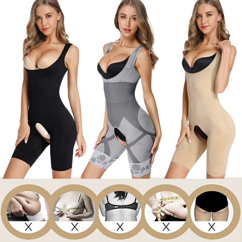 Women's Tummy Control Shapewear Bodysuit – Full Body Slimming Fajas Underwear