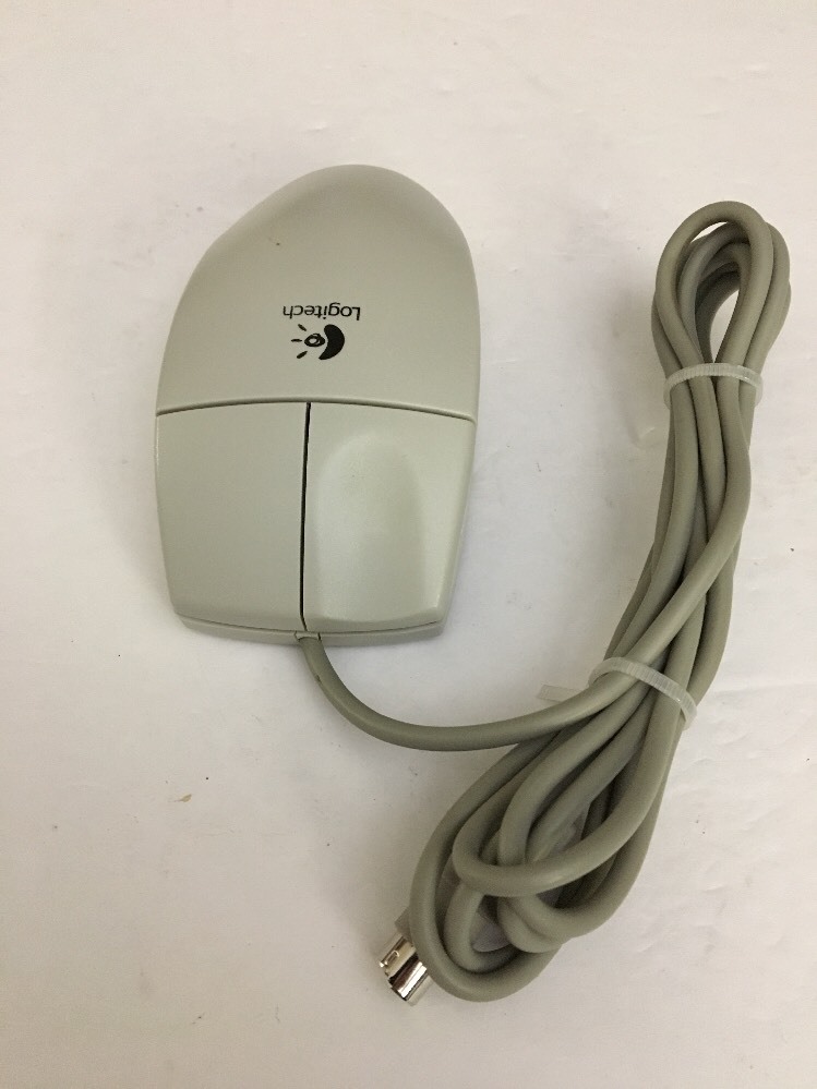 LOGITECH PS/2 M-S34 76H5080 76H5078 RARE MOUSE 2 BUTTON-12093