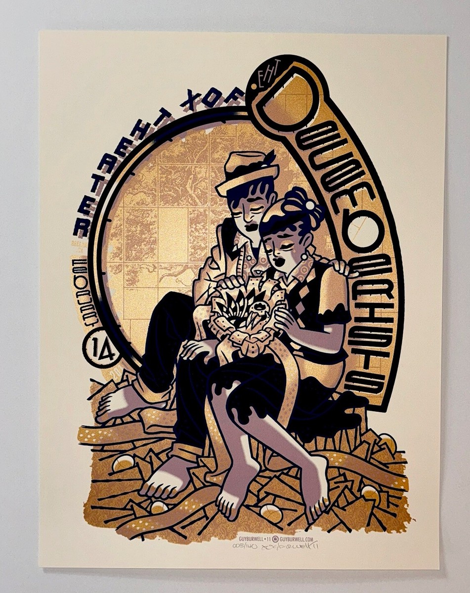 Laforet clock B0 ポスター The Decemberists Poster Fox Theater Oakland CA 2011 Official