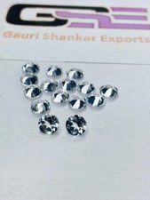White Topaz Faceted Round Cut Loose Gemstone 7x7 MM Natural 1 Pcs Lot DG5