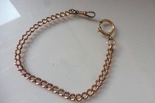 Beautiful, old watch chain, gold-plated